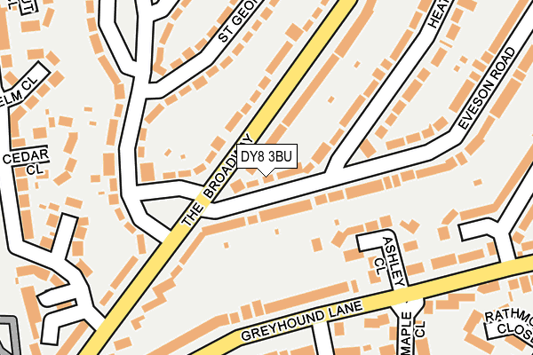 DY8 3BU map - OS OpenMap – Local (Ordnance Survey)