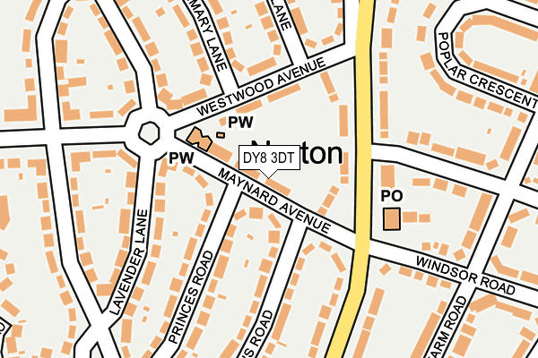 DY8 3DT map - OS OpenMap – Local (Ordnance Survey)