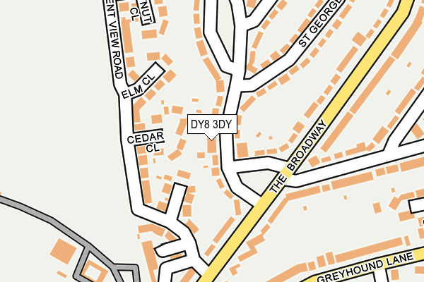 DY8 3DY map - OS OpenMap – Local (Ordnance Survey)