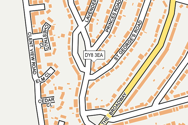 DY8 3EA map - OS OpenMap – Local (Ordnance Survey)