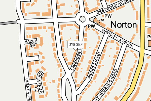 DY8 3EF map - OS OpenMap – Local (Ordnance Survey)