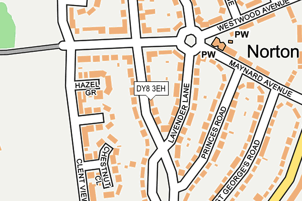 DY8 3EH map - OS OpenMap – Local (Ordnance Survey)