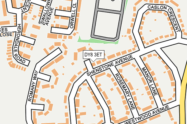 DY8 3ET map - OS OpenMap – Local (Ordnance Survey)