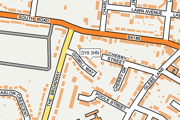 DY8 3HN map - OS OpenMap – Local (Ordnance Survey)