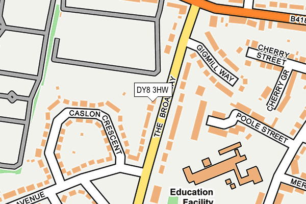 DY8 3HW map - OS OpenMap – Local (Ordnance Survey)