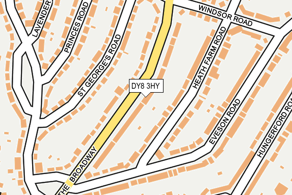 DY8 3HY map - OS OpenMap – Local (Ordnance Survey)