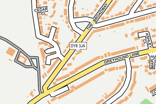 DY8 3JA map - OS OpenMap – Local (Ordnance Survey)