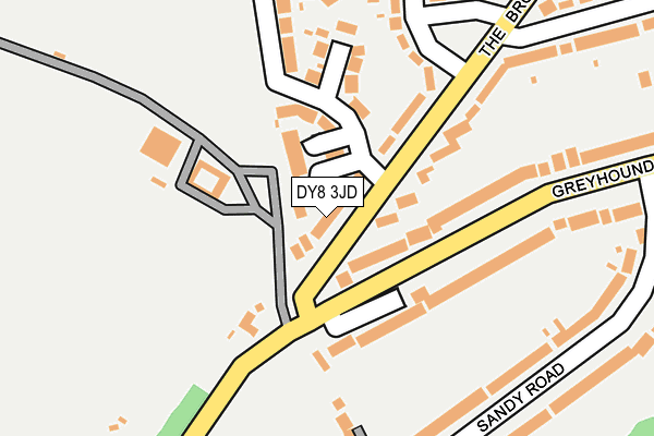 DY8 3JD map - OS OpenMap – Local (Ordnance Survey)