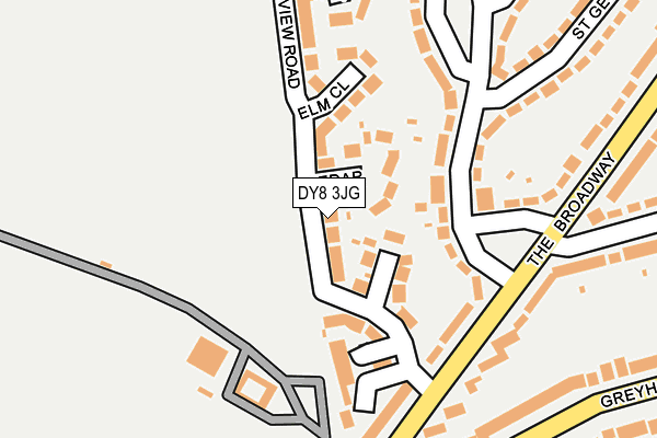 DY8 3JG map - OS OpenMap – Local (Ordnance Survey)