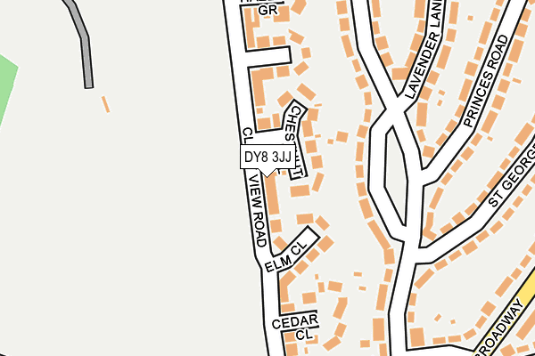 DY8 3JJ map - OS OpenMap – Local (Ordnance Survey)