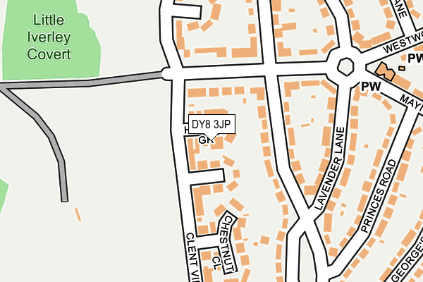 DY8 3JP map - OS OpenMap – Local (Ordnance Survey)