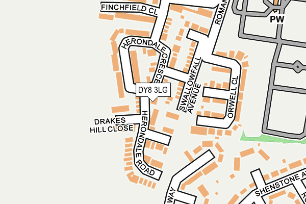 DY8 3LG map - OS OpenMap – Local (Ordnance Survey)