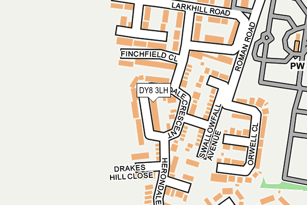 DY8 3LH map - OS OpenMap – Local (Ordnance Survey)
