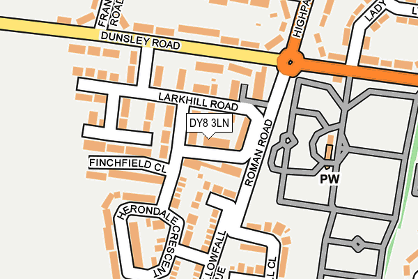 DY8 3LN map - OS OpenMap – Local (Ordnance Survey)