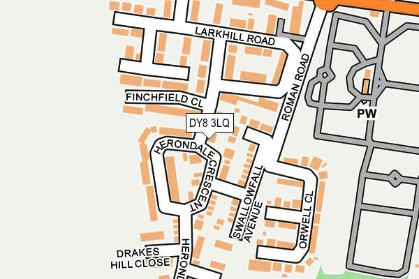 DY8 3LQ map - OS OpenMap – Local (Ordnance Survey)