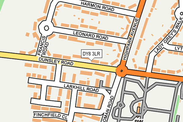 DY8 3LR map - OS OpenMap – Local (Ordnance Survey)