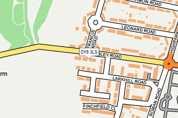 DY8 3LS map - OS OpenMap – Local (Ordnance Survey)