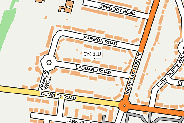 DY8 3LU map - OS OpenMap – Local (Ordnance Survey)