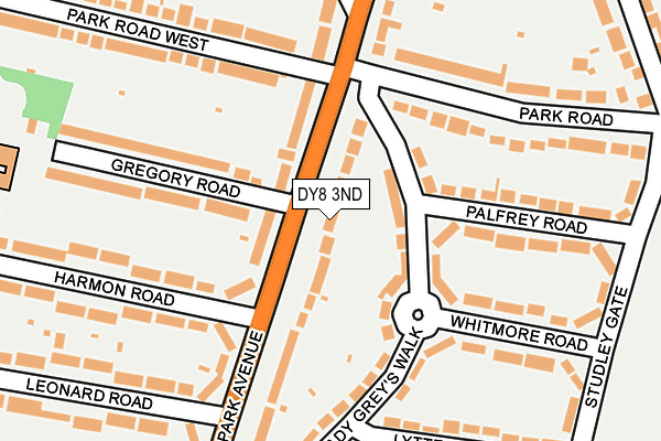 DY8 3ND map - OS OpenMap – Local (Ordnance Survey)
