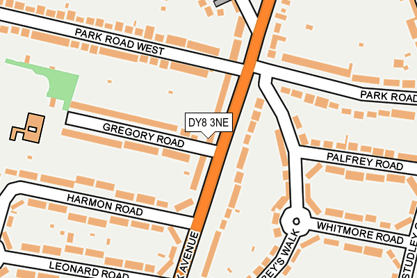 DY8 3NE map - OS OpenMap – Local (Ordnance Survey)