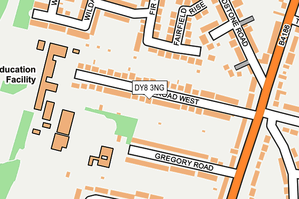 DY8 3NG map - OS OpenMap – Local (Ordnance Survey)