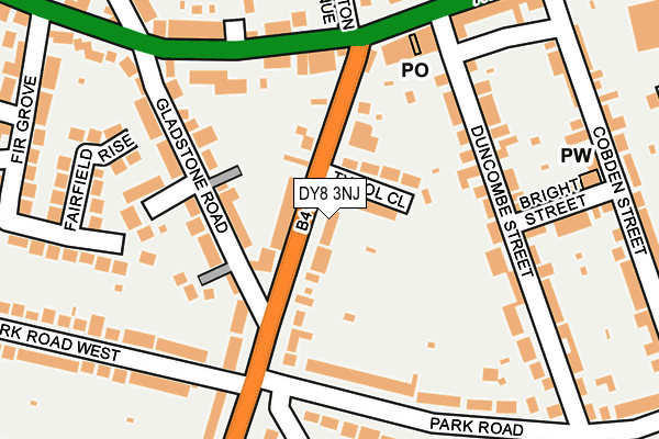 DY8 3NJ map - OS OpenMap – Local (Ordnance Survey)