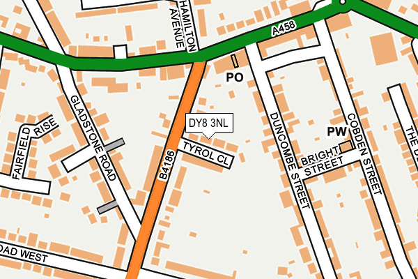 DY8 3NL map - OS OpenMap – Local (Ordnance Survey)