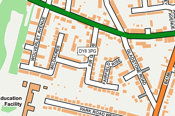 DY8 3PG map - OS OpenMap – Local (Ordnance Survey)