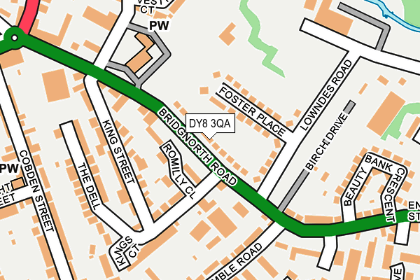 DY8 3QA map - OS OpenMap – Local (Ordnance Survey)