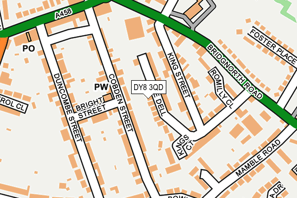 DY8 3QD map - OS OpenMap – Local (Ordnance Survey)