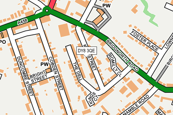 DY8 3QE map - OS OpenMap – Local (Ordnance Survey)