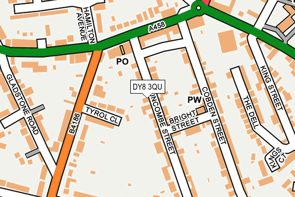 DY8 3QU map - OS OpenMap – Local (Ordnance Survey)