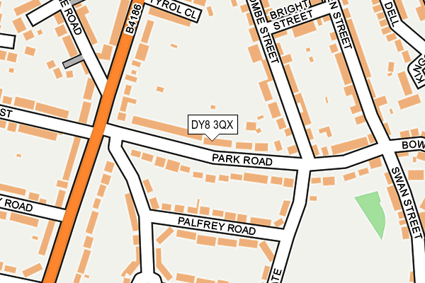 DY8 3QX map - OS OpenMap – Local (Ordnance Survey)