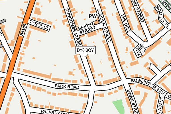 DY8 3QY map - OS OpenMap – Local (Ordnance Survey)