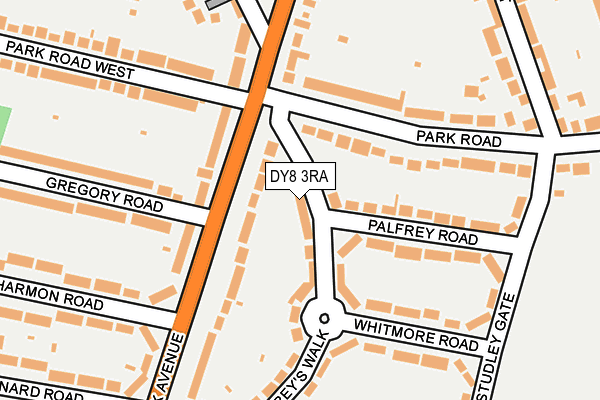 DY8 3RA map - OS OpenMap – Local (Ordnance Survey)