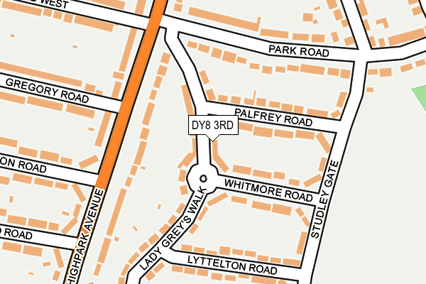 DY8 3RD map - OS OpenMap – Local (Ordnance Survey)