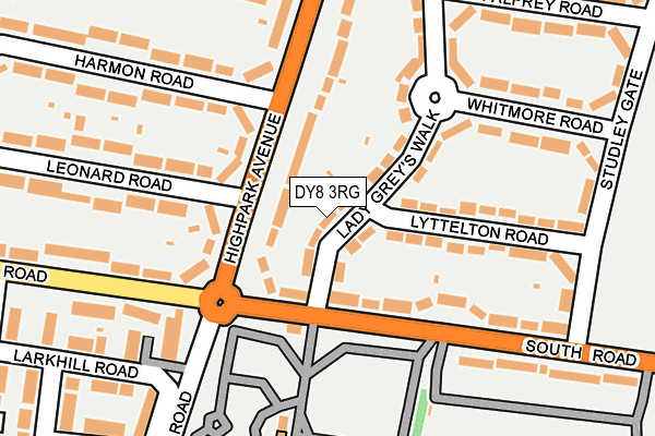 DY8 3RG map - OS OpenMap – Local (Ordnance Survey)
