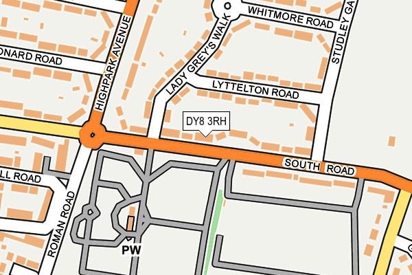 DY8 3RH map - OS OpenMap – Local (Ordnance Survey)