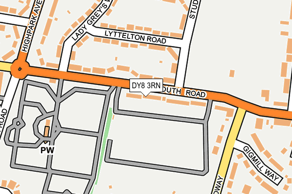 DY8 3RN map - OS OpenMap – Local (Ordnance Survey)