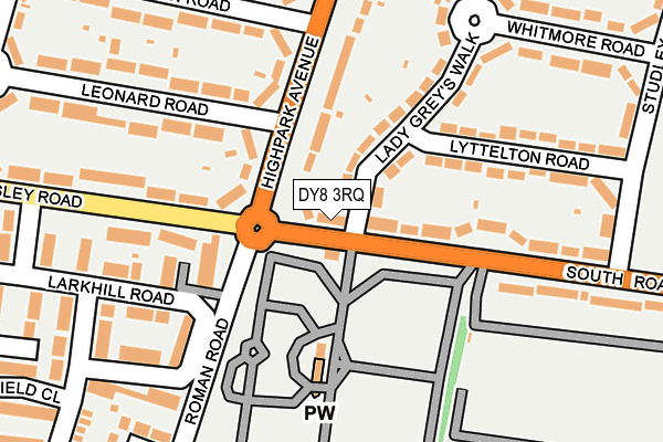 DY8 3RQ map - OS OpenMap – Local (Ordnance Survey)