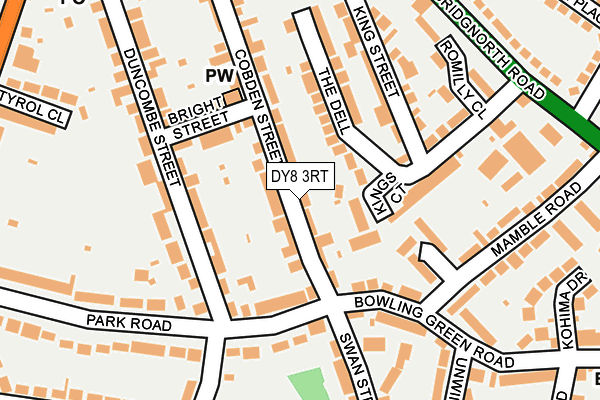 DY8 3RT map - OS OpenMap – Local (Ordnance Survey)