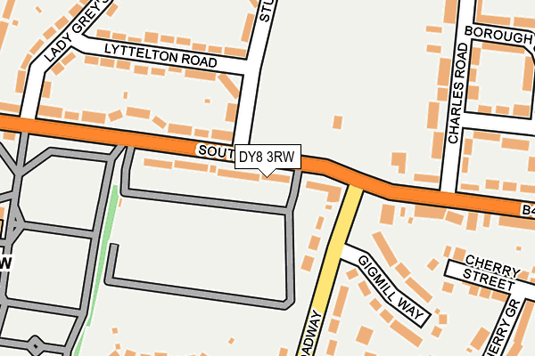 DY8 3RW map - OS OpenMap – Local (Ordnance Survey)