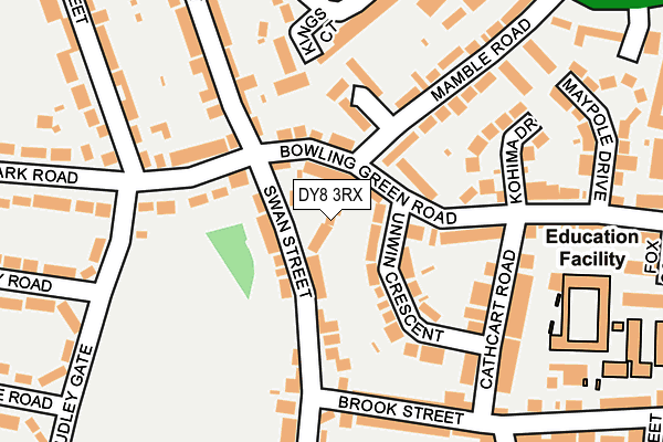 DY8 3RX map - OS OpenMap – Local (Ordnance Survey)