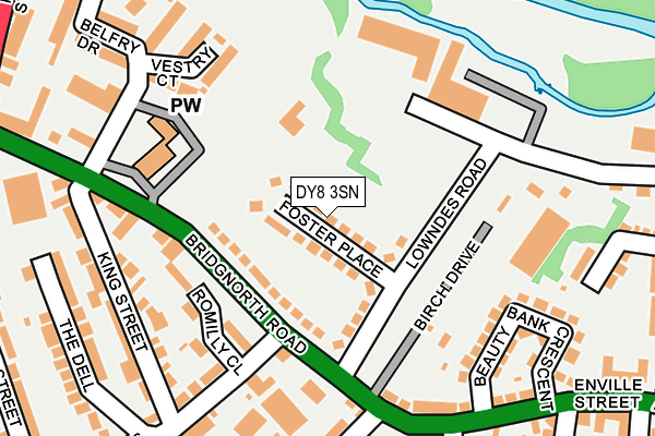 DY8 3SN map - OS OpenMap – Local (Ordnance Survey)