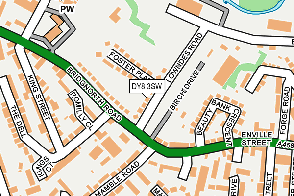 DY8 3SW map - OS OpenMap – Local (Ordnance Survey)