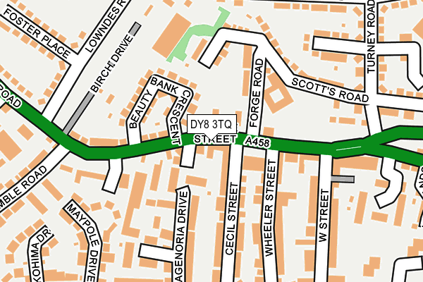 DY8 3TQ map - OS OpenMap – Local (Ordnance Survey)