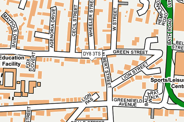 DY8 3TS map - OS OpenMap – Local (Ordnance Survey)