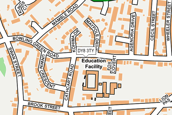 DY8 3TY map - OS OpenMap – Local (Ordnance Survey)