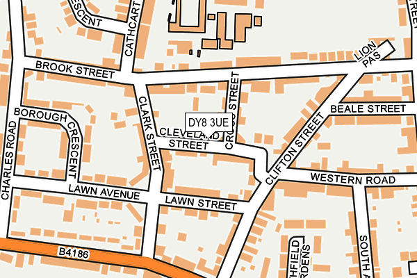 DY8 3UE map - OS OpenMap – Local (Ordnance Survey)