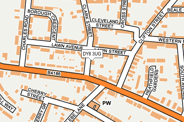 DY8 3UG map - OS OpenMap – Local (Ordnance Survey)